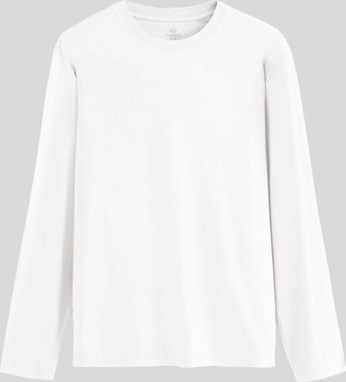 Beyaz Standart Fit Basic O Yaka Erkek Sweatshirt - 87997