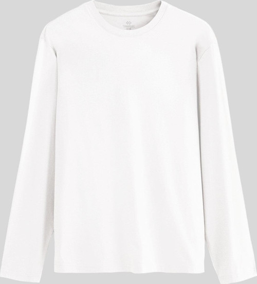 Beyaz Standart Fit Basic O Yaka Erkek Sweatshirt - 87997