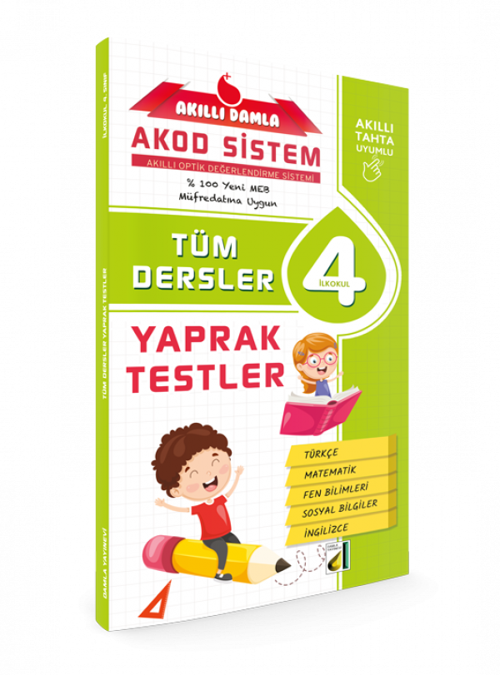 Damla Yayınları 4. Sınıf Akıllı Damla Tüm Dersler Yaprak Test