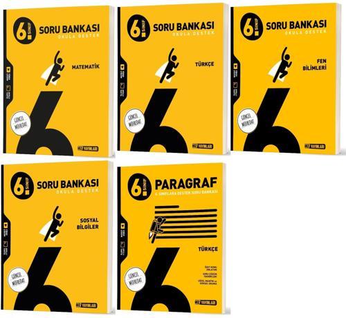 Hız 2026 6. Sınıf Matematik Türkçe Fen Sosyal Paragraf Soru Bankası Seti 5 Kitap