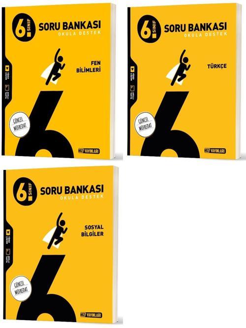 Hız 2026 6. Sınıf Fen Bilimleri + Türkçe + Sosyal Soru Bankası Seti 3 Kitap