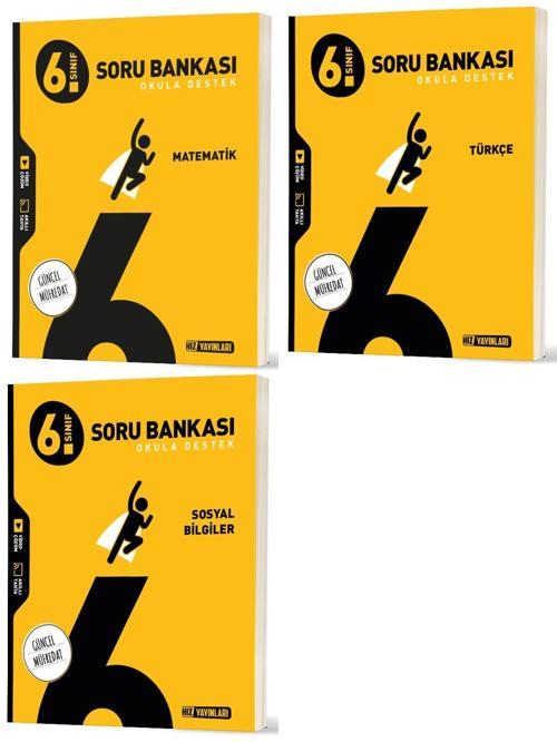 Hız 2026 6. Sınıf Matematik + Türkçe + Sosyal Soru Bankası Seti 3 Kitap