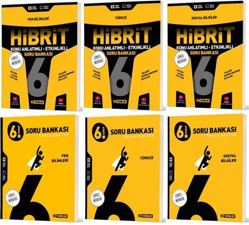 Hız 2026 6. Sınıf Fen Bilimleri + Türkçe + Sosyal Soru + Hibrit - Konu Seti 6 Kitap