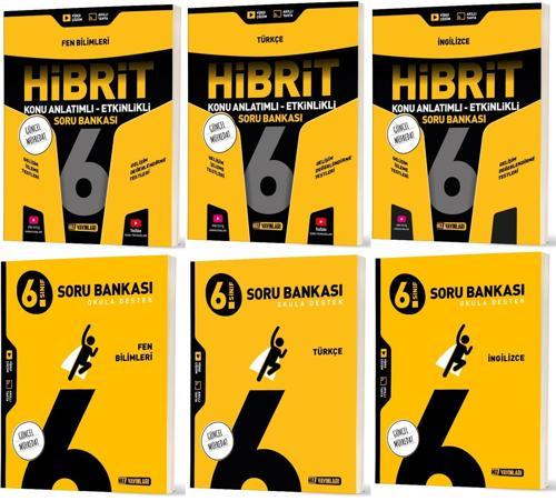 Hız 2026 6. Sınıf Fen Bilimleri + Türkçe + İngilizce Soru + Hibrit - Konu Seti 6 Kitap