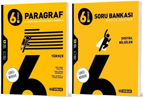 Hız 2026 6. Sınıf Paragraf + Sosyal Bilgiler Soru Bankası Seti 2 Kitap