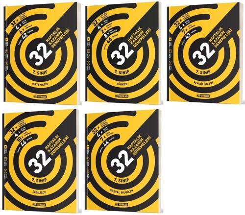 Hız 2025 7. Sınıf Matematik Türkçe Fen Sosyal İngilizce 36 Haftalık Deneme Seti 5 Kitap