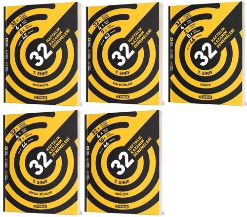 Hız 2025 7. Sınıf Tüm Dersler 36 Haftalık Deneme Seti 5 Kitap