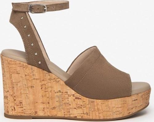 Kadın Sandalet E307663D NeroGiardini VELOUR PU.MUSA 8901P RICOPE 405-Castoro