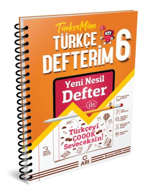 Arı Yayınları 6. Sınıf Türkçe Türkçemino Defterim 