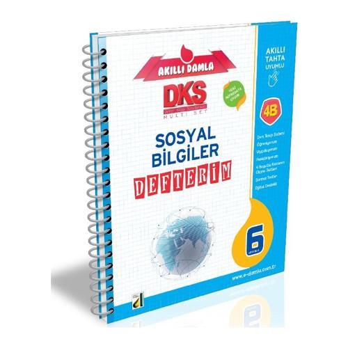 Damla Yayınları 6. Sınıf Akıllı Damla Dks 4B Sosyal Bilgiler Defterim