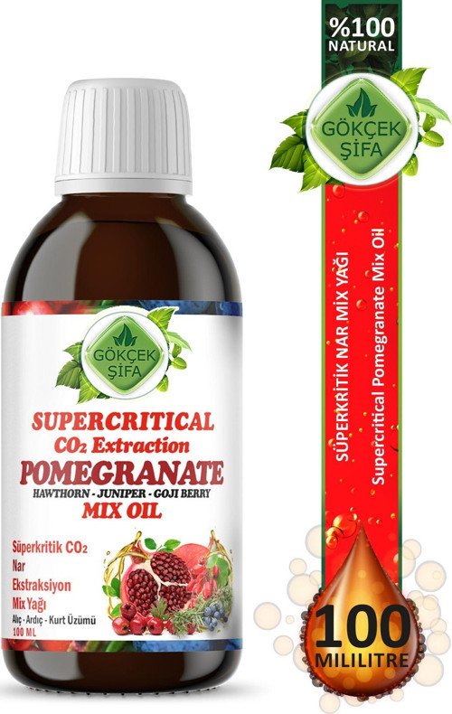 Nar Süperkritik Mix Yağı 100 Ml (Pomegranete Supercritical Mix Oil)