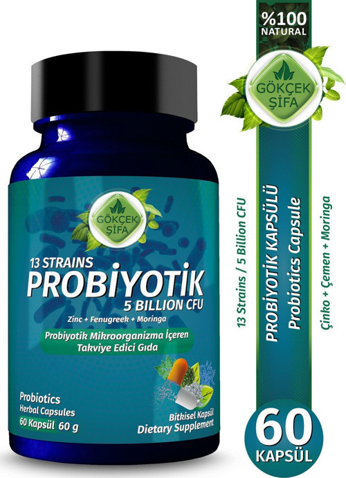 Probiyotik Kapsül (Probiotics Capsule) 10 Milyar Faydalı Bakteri