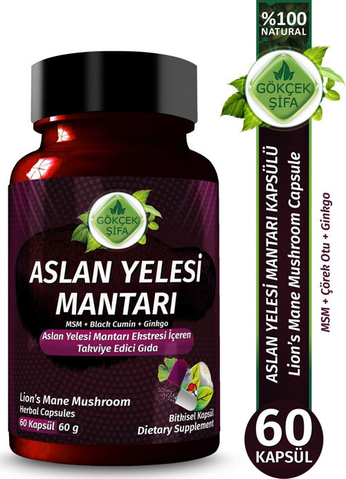 Aslan Yelesi Kapsül (Lion'S Mane Mushrooms Capsule)