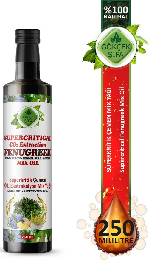 Çemen Süperkritik Mix Yağı 250 Ml (Fenugreek Supercritical Mix Oil)