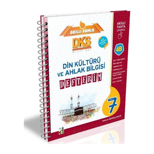Damla Yayınları 7. Sınıf Akıllı Damla Dks 4B Din Kültürü Ve Ahlak Bilgisi Defterim