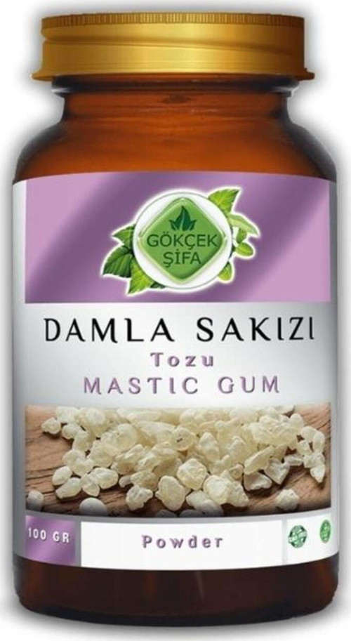 Damla Sakızı Tozu (Mastic Gum Powder) 100 Gr Cam Kavanoz