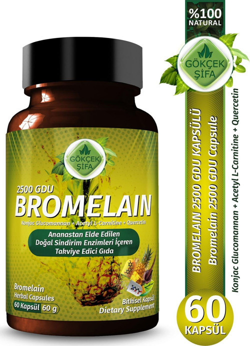 Bromelain Kapsül ( Bromelian Capsule) 60 Adet