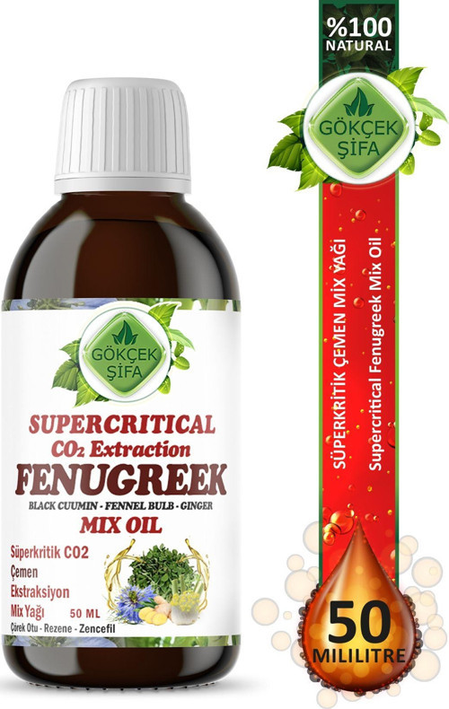 Çemen Süperkritik Mix Yağı 50 Ml (Fenugreek Supercritical Mix Oil)