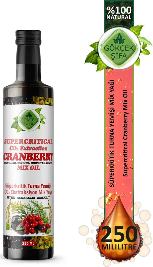 Turna Yemişi Süperkritik Mix Yağı 250 Ml (Cranberry Supercritical Mix Oil)