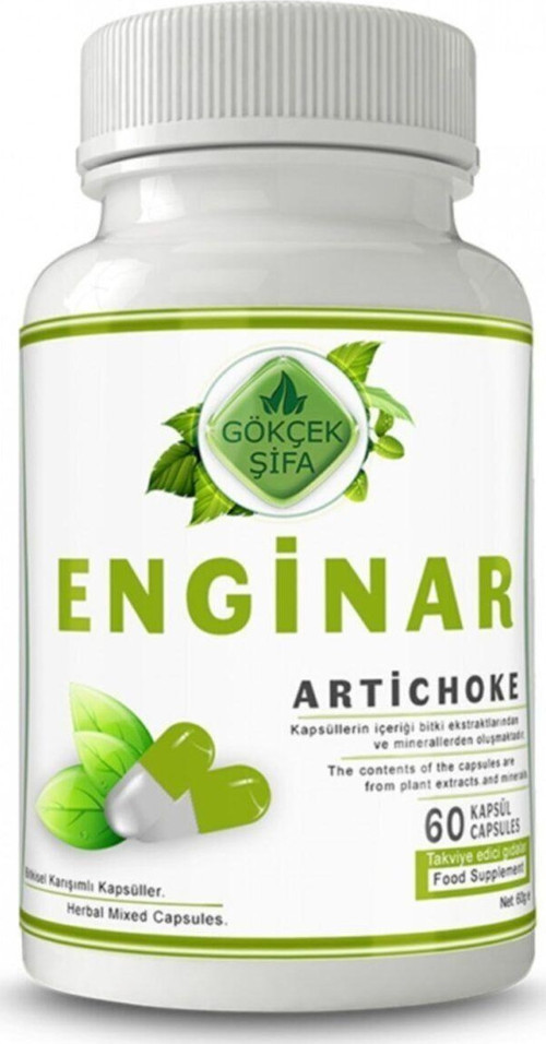 Enginar Kapsül 60 Bitkisel Kapsül (1000 Mg)