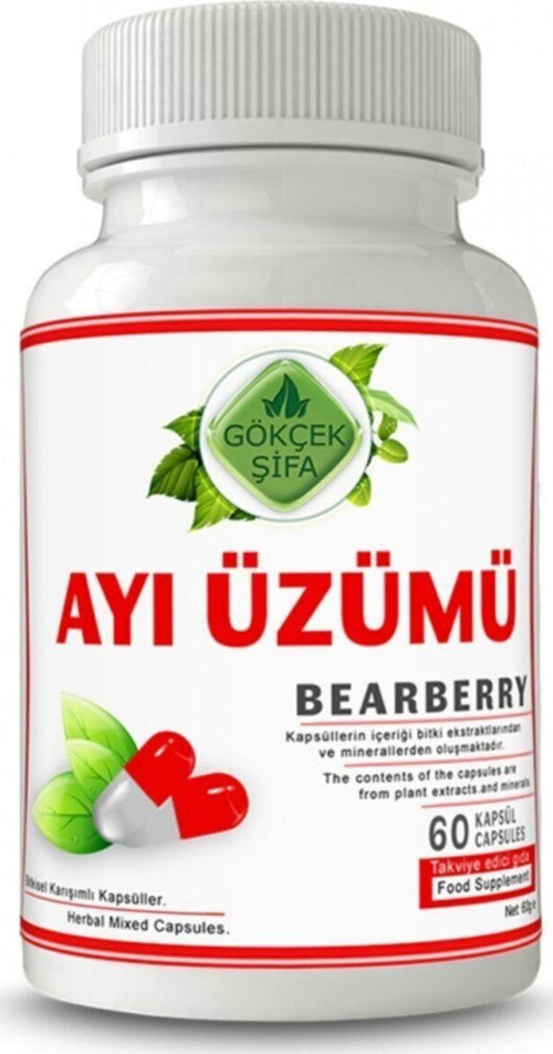 Ayı Üzümü Kapsül 60 Bitkisel Kapsül (1000 Mg)