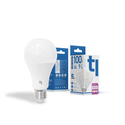 Redeem Plus A70S E27 LED Ampul, Titreşimsiz, Göz Konforu, Tekli, 1322 Lümen, Tuled Beyazı, 5000 Kelvin