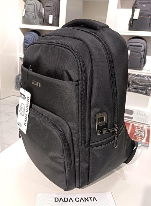 Sırt Çantası Parmak Izi Kilit Sistemi Anti Hırsızlık 15,6 Inç Laptop Bölmeli Çanta 13