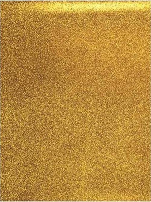 Yapışkanlı Simli Eva 50X70 Altın Rulo Şeklinde - 4 adet