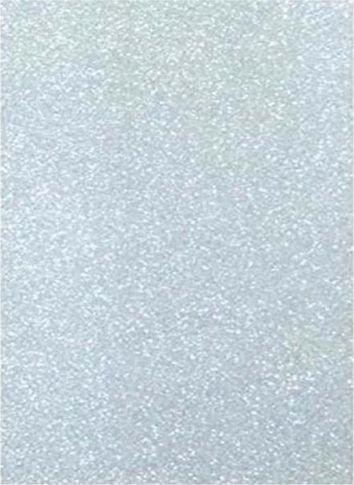 Yapışkanlı Simli Eva 50X70 Beyaz Rulo Şeklinde - 4 adet