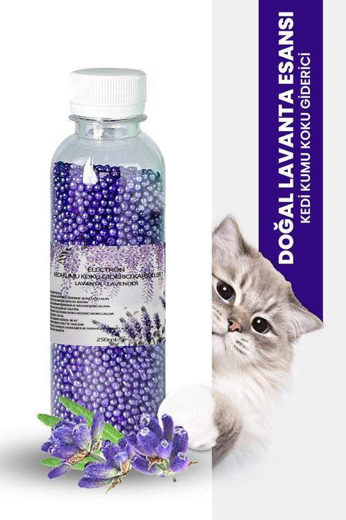 Kedi Kumu Kokusu, Koku Giderici Granül, Lavanta Ferahlatıcı Etkili, Kokusuz Tuvalet Için, 250Ml