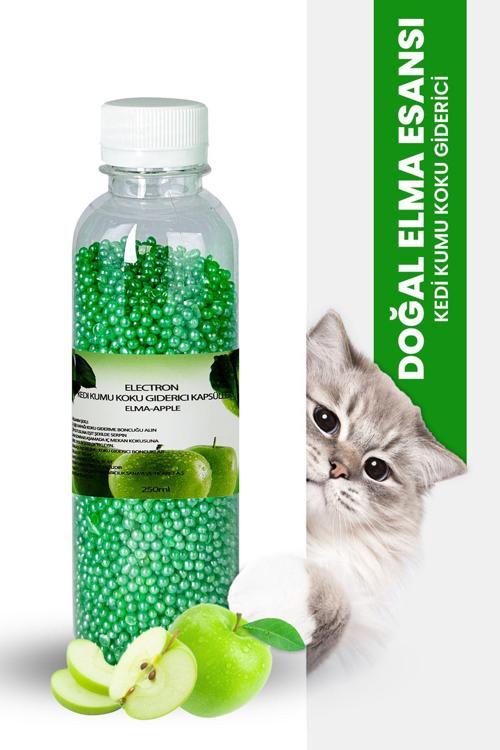 Kedi Kumu Kokusu, Koku Giderici Granül, Elma Ferahlatıcı Etkili, Kokusuz Tuvalet Için, 250Ml