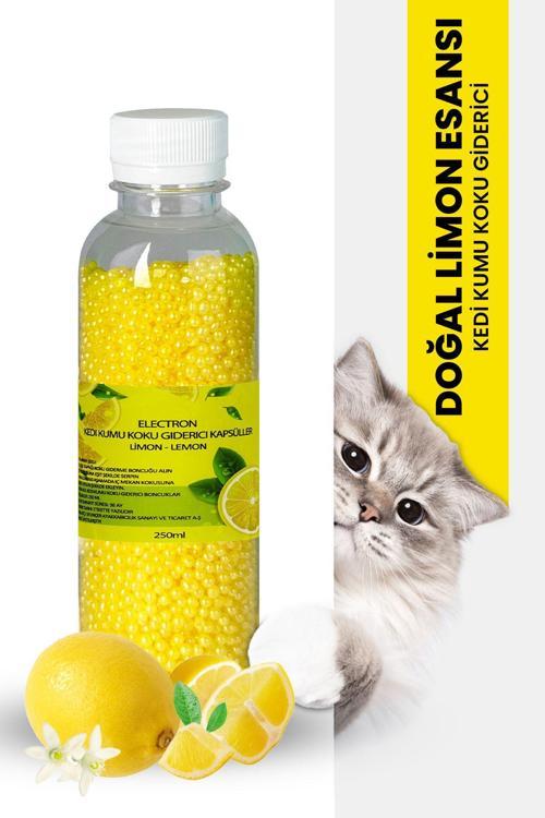 Kedi Kumu Kokusu,Tuvalet Koku Giderici Granül, Limon Ferahlatıcı Etkili, Kokusuz Tuvalet Için, 250Ml