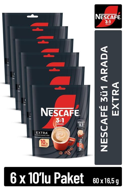 3ü1 Arada Extra Çözünebilir Kahve 16,5g 10'lu Paket 10X6