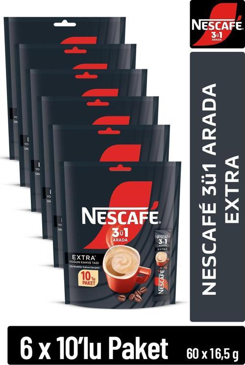 3ü1 Arada Extra Çözünebilir Kahve 16,5g 10'lu Paket 10X6