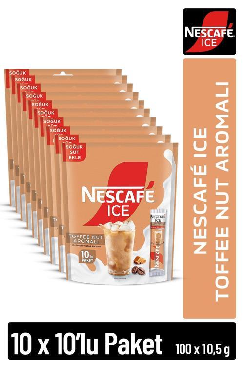 ICE Toffee Nut Aromalı Çözünebilir Kahve 10,5g 10'lu Paket 10X10