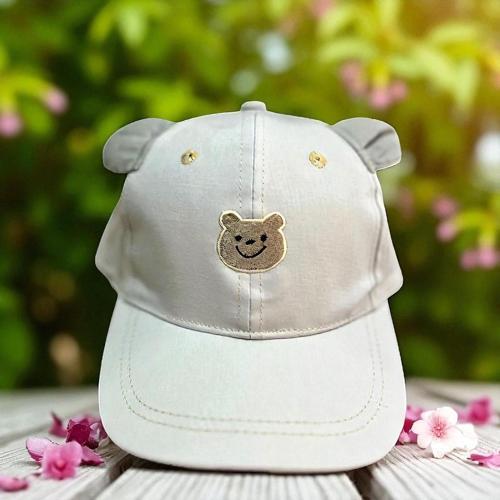 1/3 YAŞ KULAK DETAYLI ERKEK ÇOCUK KEP (48-50 CM) Gri