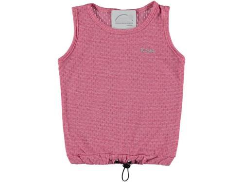 BEL STOPERLİ KOLSUZ KIZ TSHIRT Fuşya