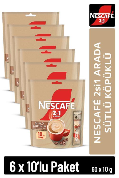 2si1 Arada Sütlü Köpüklü Çözünebilir Kahve 10g 10'lu Paket 10X6