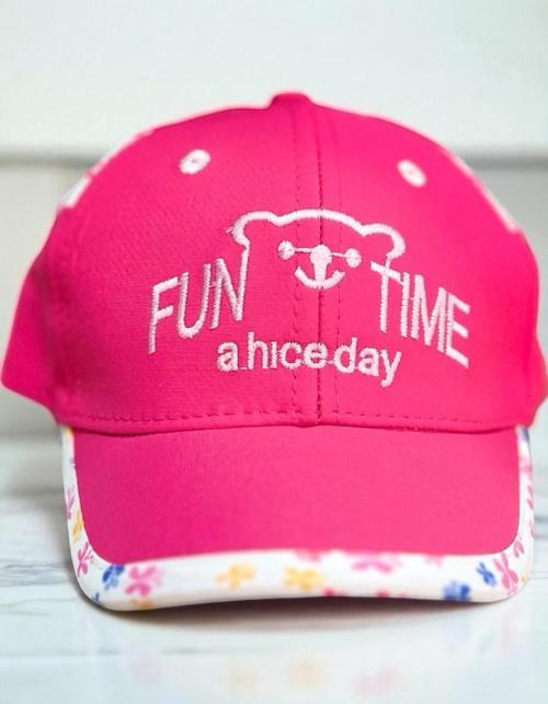 1/3 YAŞ FUN TIME KIZ ÇOCUK KEP (48-50 CM) Fuşya