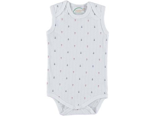 ASKILI DESENLİ UNISEX JAKARLI ÇITÇITLI BODY BEYAZ