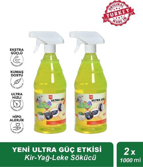 Yeni Ultra Güç Etkisi (Kir-Yağ-Leke Sökücü) 1000 Ml X2 Adet