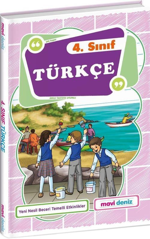 Mavi Deniz Yayınları 4. Sınıf Türkçe Etkinliklerle Çalışma Yaprakları