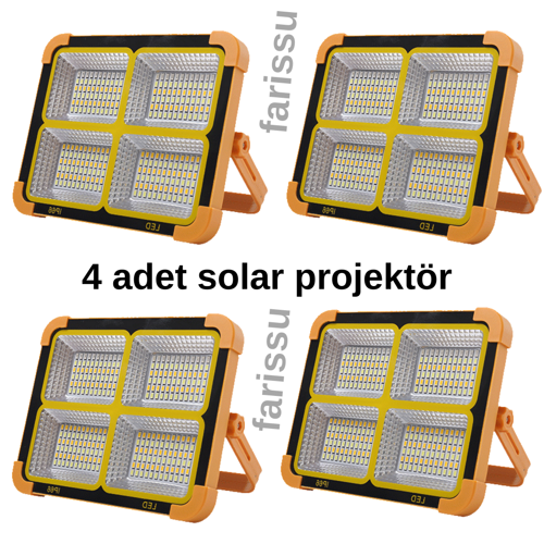Solar panelli çakar özellikli dış mekan aydınlatmasına uygun projektör