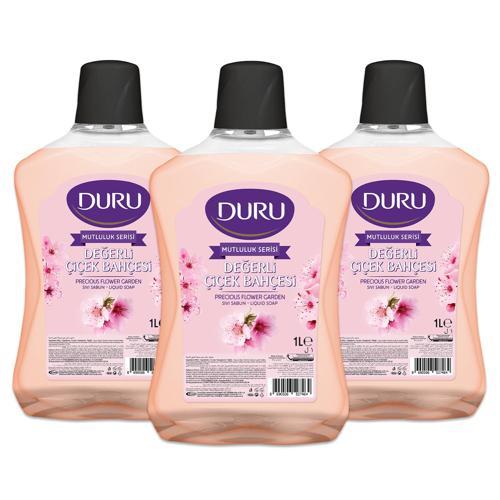 Mutluluk Serisi Sıvı Sabun Değerli Çiçekler  3x1 Lt
