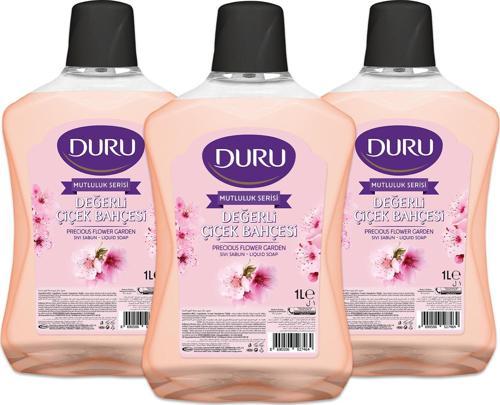 Mutluluk Serisi Sıvı Sabun Değerli Çiçekler  3x1 Lt