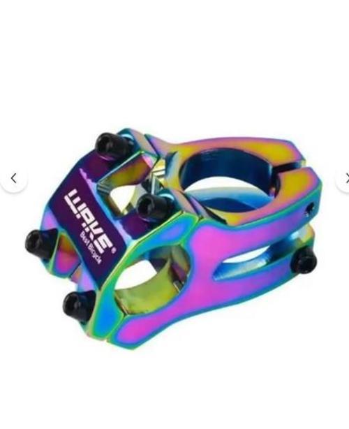 Wake Rainbow Bisiklet Kısa Gidon Boğazı 40mm Bisiklet Yedek Parça Aksesuarı WAKE RAİNBOW