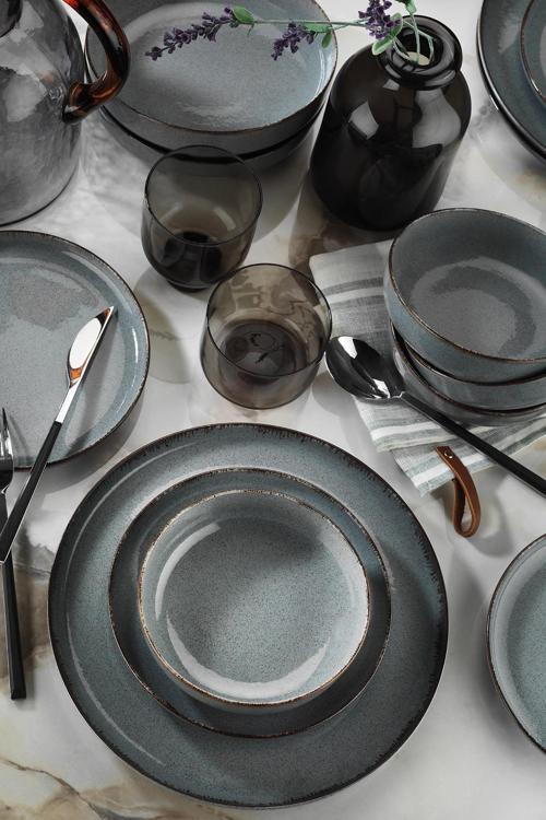 Moderna 16 Parça 4 Kişilik Yemek Takımı - Mavi