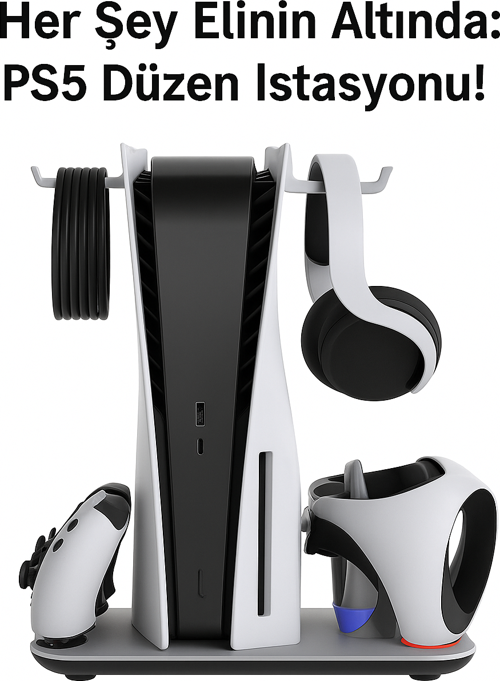 Ps5/ps5 Slim Uyumlu Multifonksiyonel Şarj Stand Soğutucu Fan