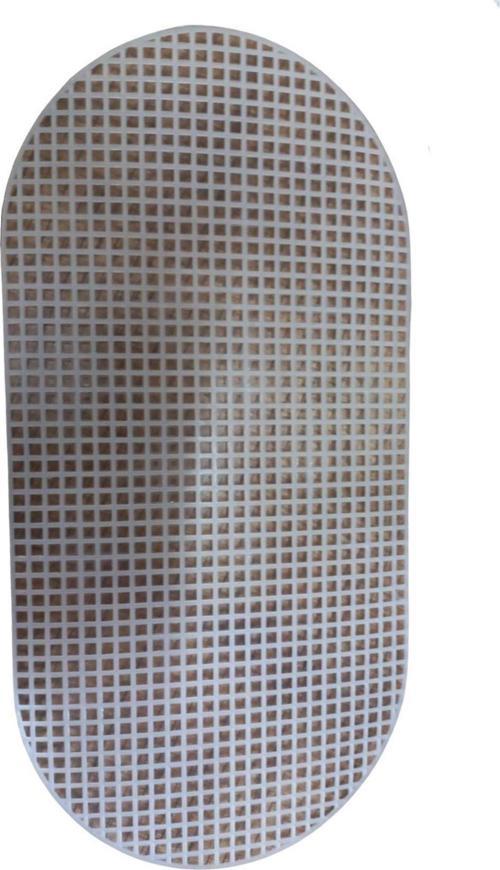 Çanta Kanvası Oval 30x15 cm Beyaz