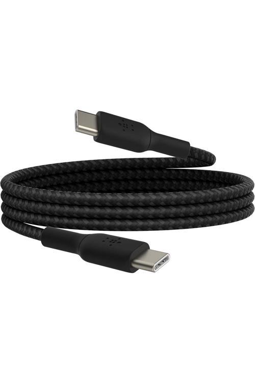 Boostcharge Örgülü Usb-C Hızlı Şarj Kablosu İphone 15 Galaxy S24 İpad Macbook İçin - 1M Siyah